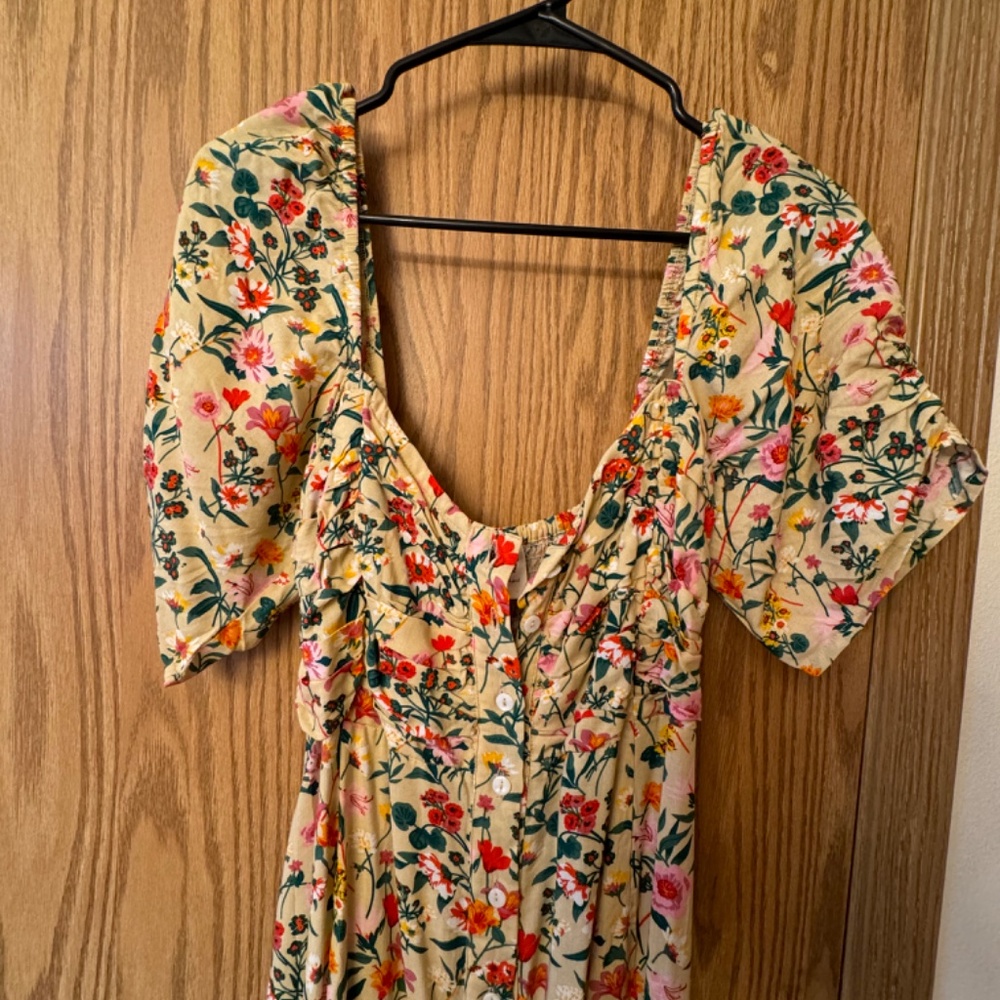 Balielf Lilit Cream Ruffled Tiered Midi Sundress - Picture 6 of 9